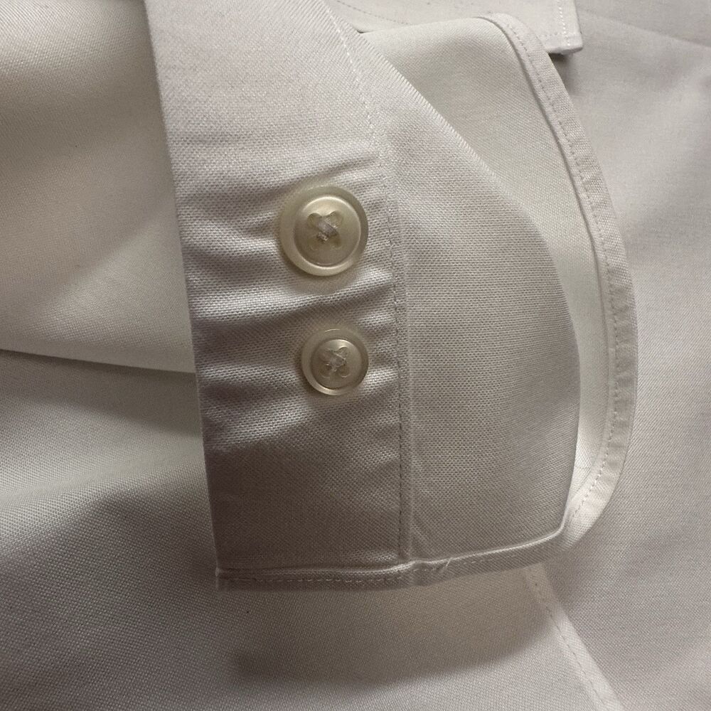 LL Bean Dress Shirt Men's Sz 18-35 White Traditional Fit Button Down/Up Collared - Picture 14 of 14
